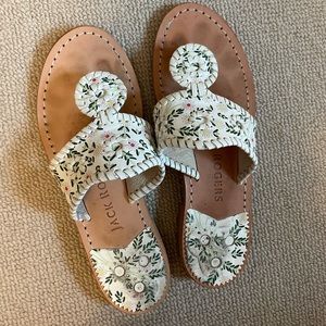 Jack Rogers floral sandals size 6m, very lightly used